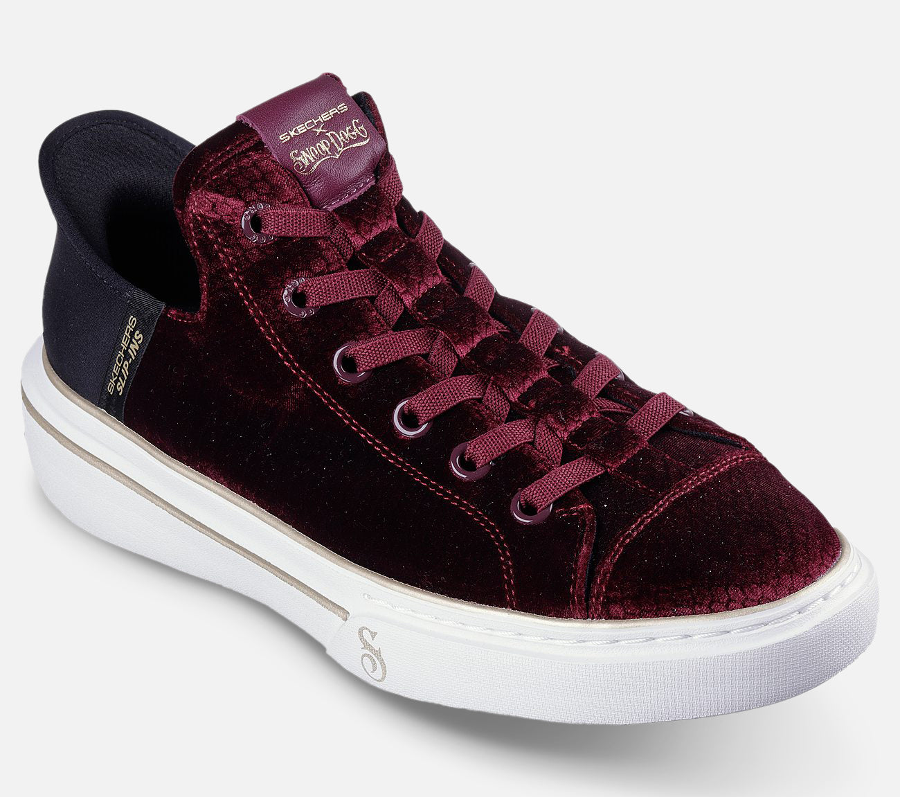 Snoop Dogg: Slip-ins: Snoop One - Boss Life Velvet Shoe Skechers.dk