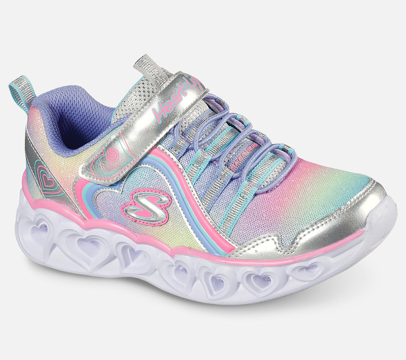 S Lights: Heart Lights - Rainbow Lux Shoe Skechers