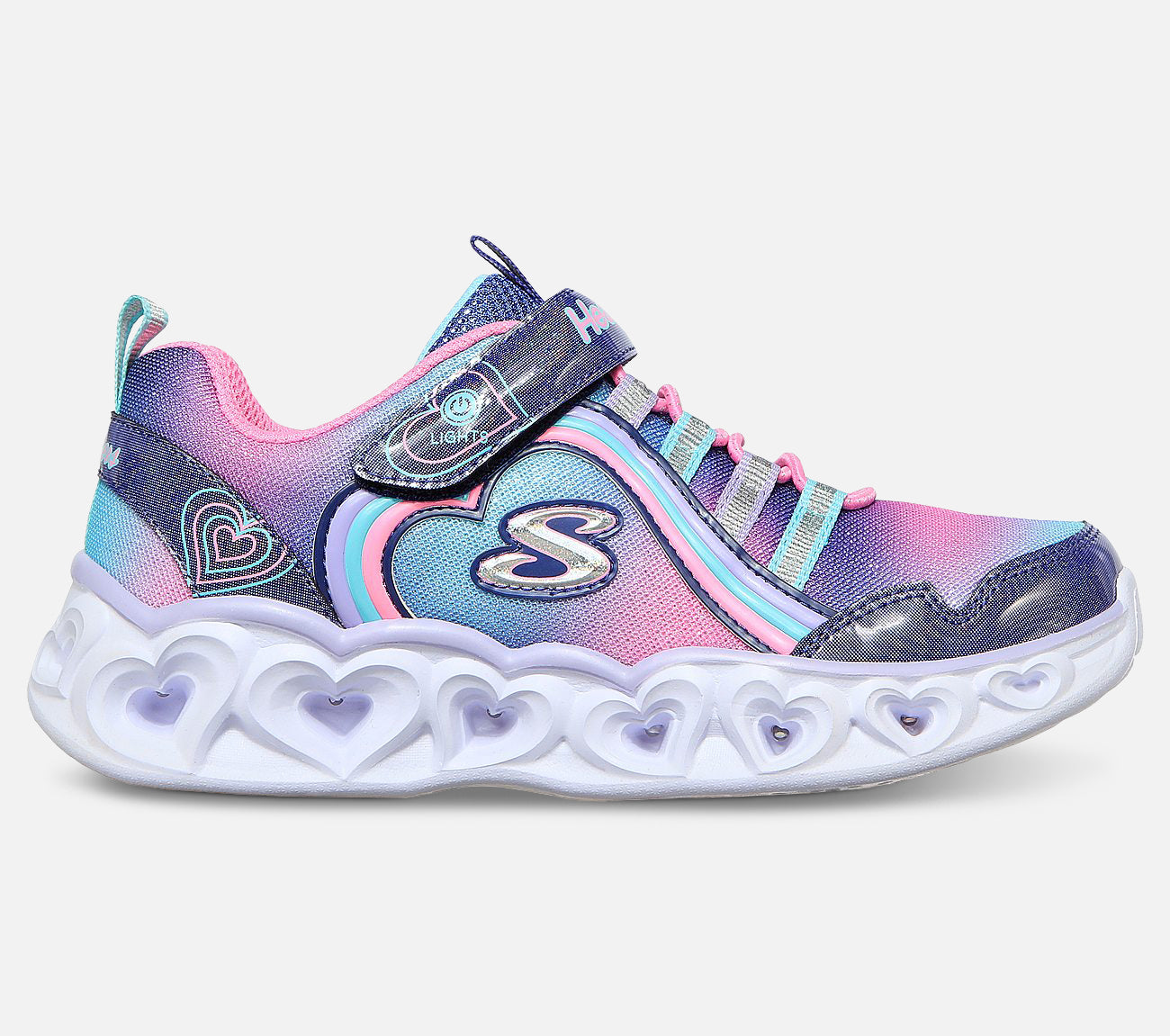 S Lights: Heart Lights - Rainbow Lux Shoe Skechers