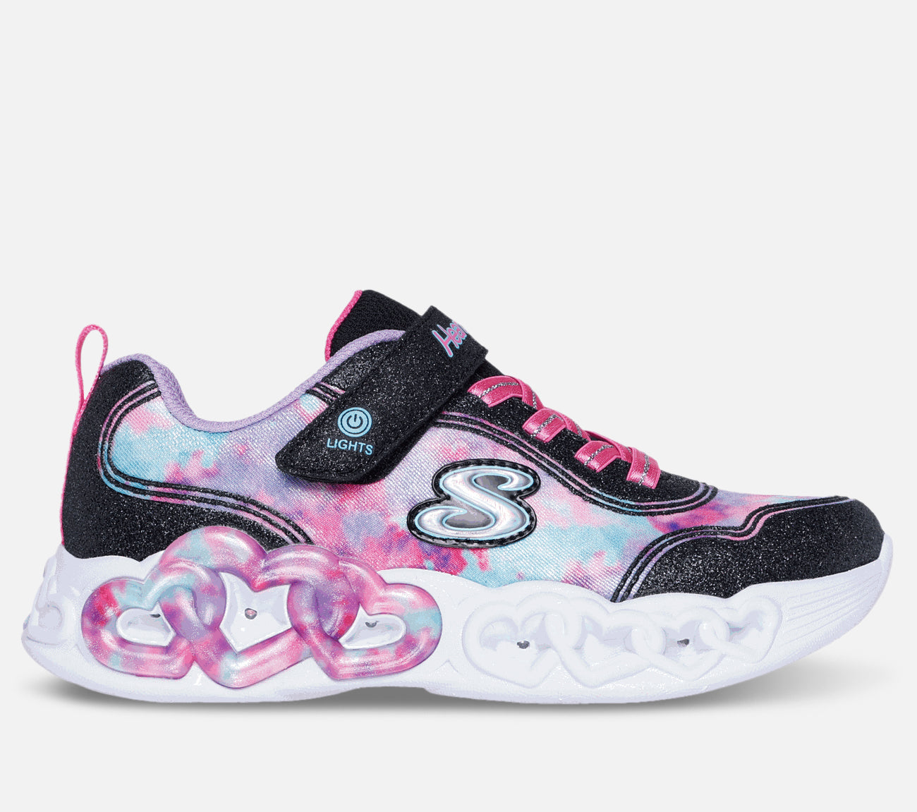 Infinite Heart Lights - Color Lovin Shoe Skechers.dk