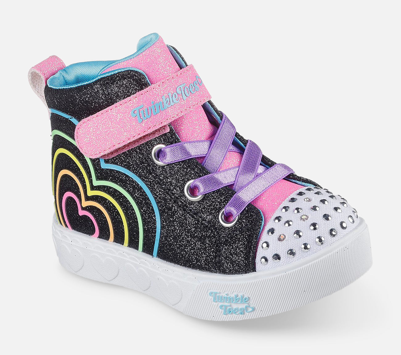 Twinkle Toes: Heart Steps - Heart Glow Shoe Skechers.dk