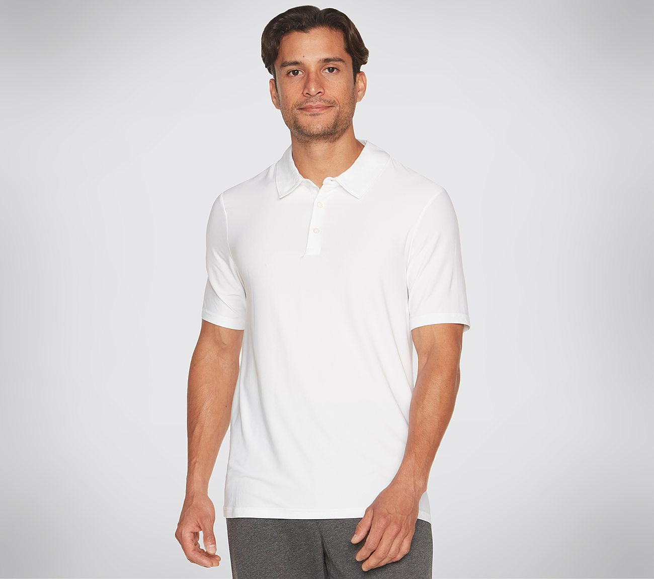 GO DRI All Day Solid Polo Clothes Skechers