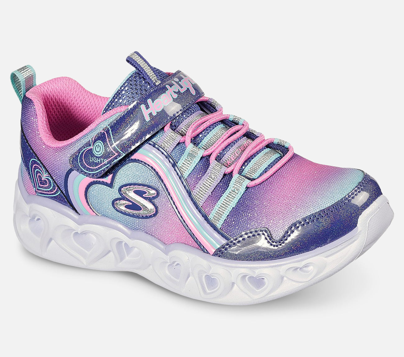 S Lights: Heart Lights - Rainbow Lux Shoe Skechers