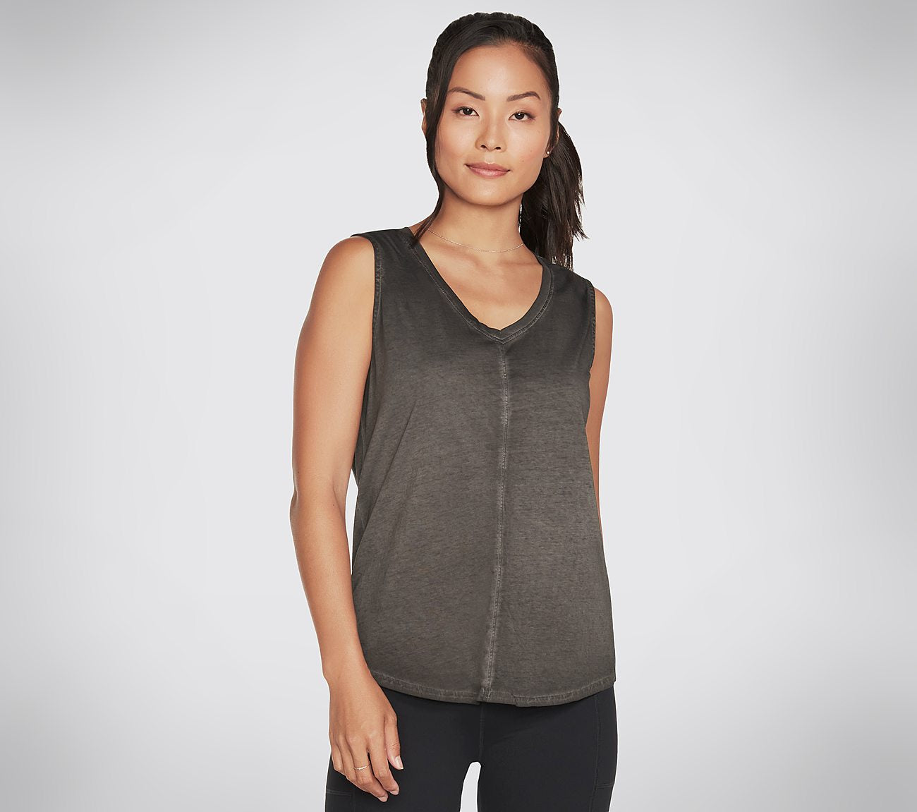 Diamond Wash Hatha V-neck Tank Clothes Skechers.dk