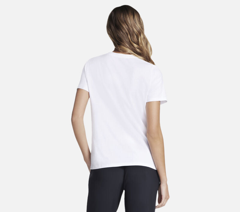 Floral Diamond Classic Crew Tee Clothes Skechers.dk
