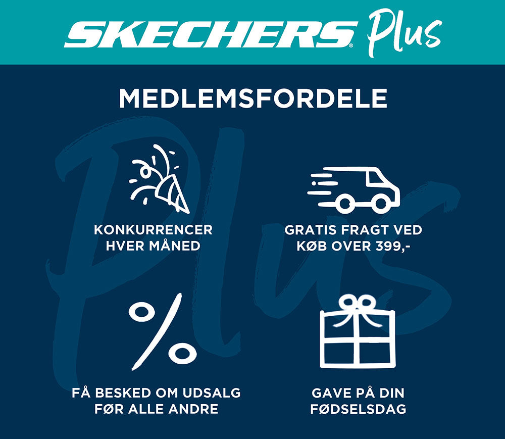 begå Konvention Glow Skechers - Officiel forhandler - komfortabelt fodtøj til alle behov –  Skechers.dk