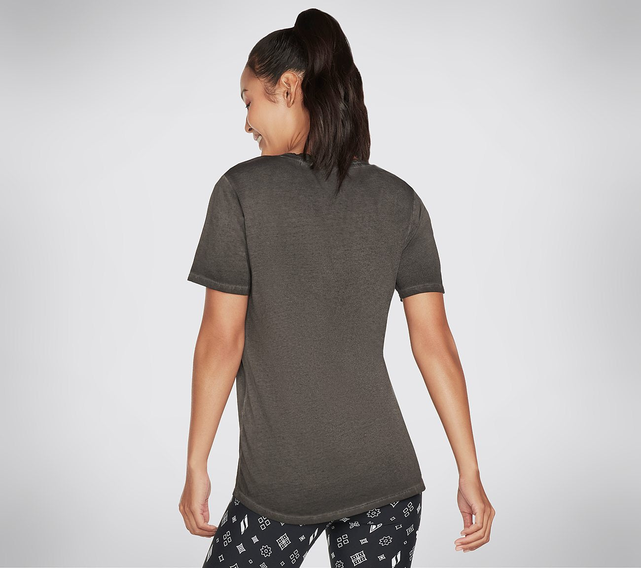 Diamond Wash Hatha Scoop Neck Tunic Tee Clothes Skechers