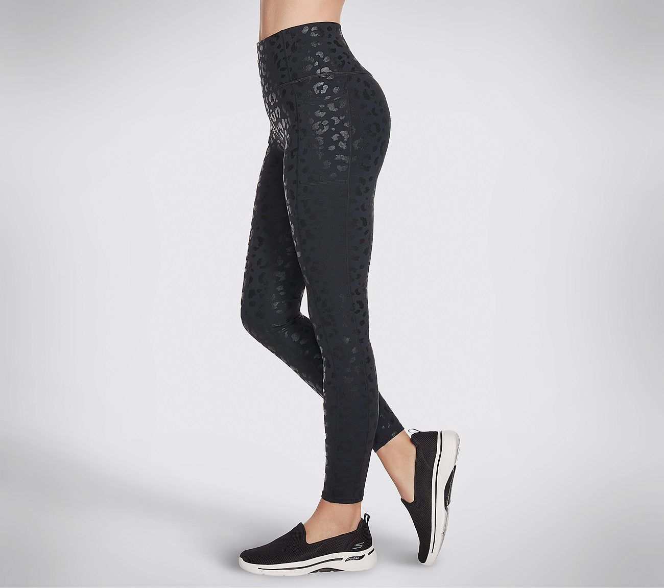 GO WALK Shadow Leopard Leggings Clothes Skechers